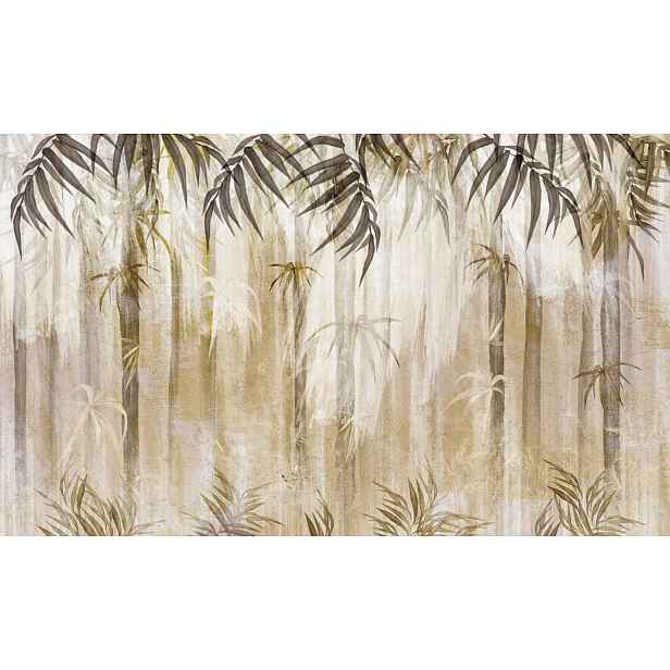 Dekorativní kryt na radiátor Maskovač radiátoru Listy béžové 60x100 cm