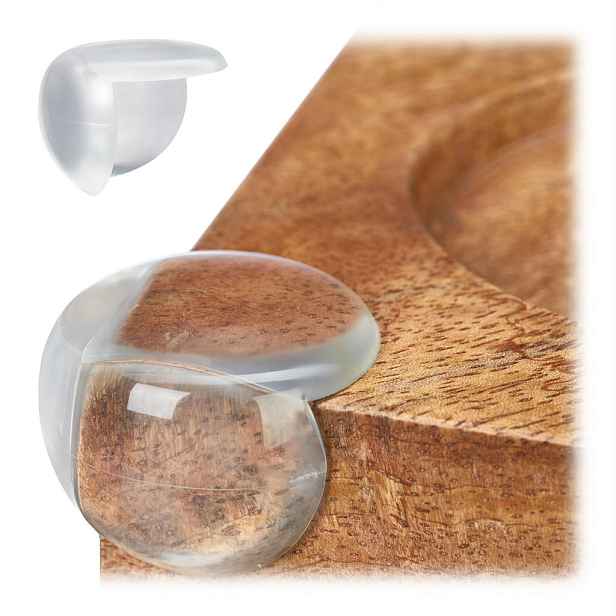 Relaxdays ROHOVNÍK Transparentní 12-ks PVC samolepicí 3x3,5 cm