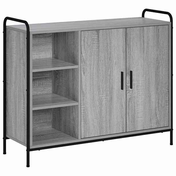 vidaXL Servírovací skříň Šedý Sonoma 97 x 33 x 81 cm Kompozitní dřevo