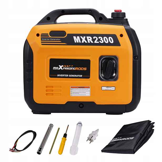 Přenosný invertorový generátor 2,3 kW Maxpeedingrods, 18,5 kg, tichý benzínový