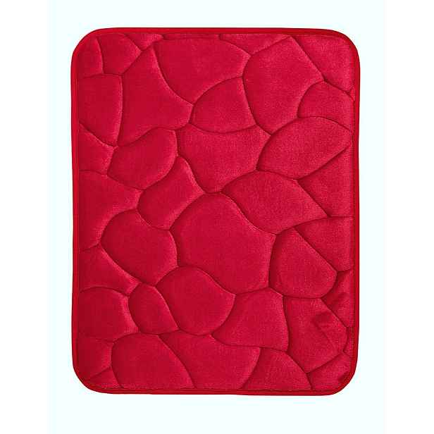 Protiskluzová koupelnová předložka 3D 0133 Red, 40x50, červená, koupelna, BO-MA
