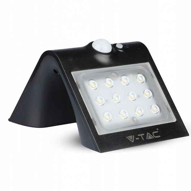 Trojúhelníková Solární Lampa 1.5 W, černá V-tac