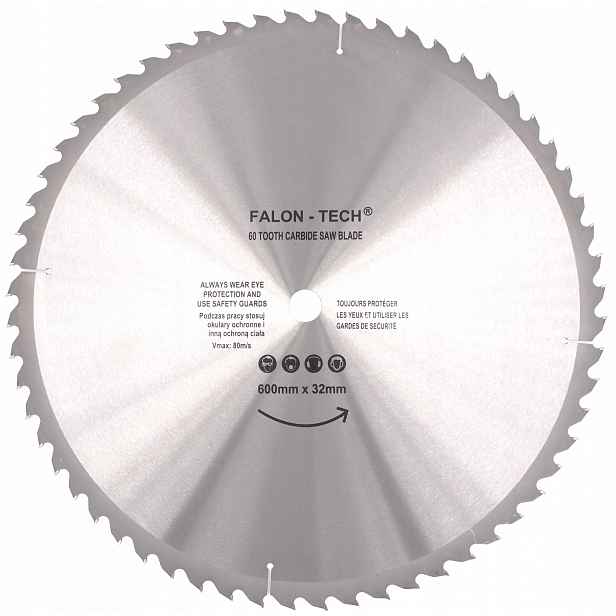 Vidiový kotouč na dřevo 600 mm 32 mm 60T Pila Falon-Tech