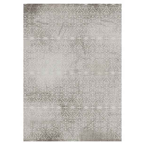 Vinylová tapeta Damask šedá bez krému 184x254 Vintage Brokat Ornament lepidlo