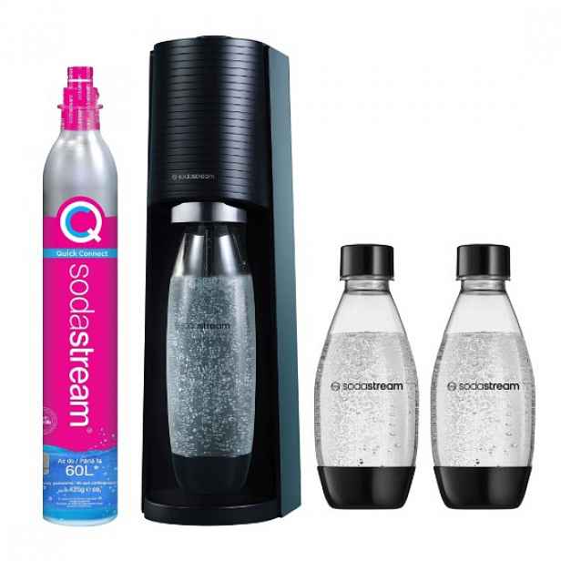 Výrobník sodovky "Terra“, 3 lahve v balení, Black - SodaStream