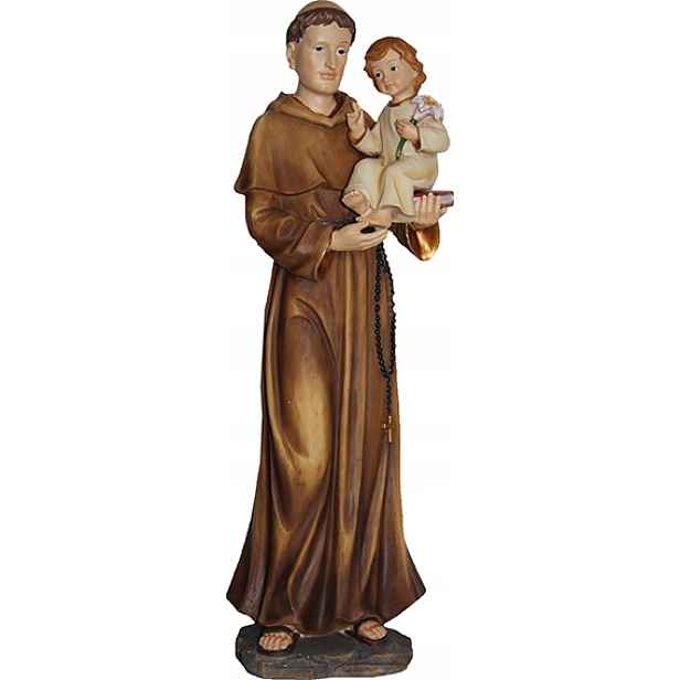 Figurka sv. Antonína Paduánského Patron Dětí/ztracených Věcí výška 20,5 cm