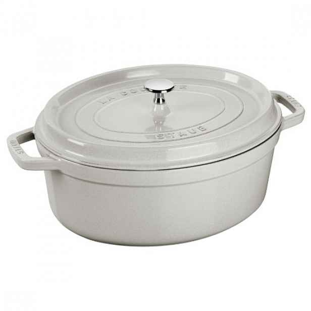 Oválný hrnec Cocotte, litinový, 37 cm/8 l, White Truffle - Staub