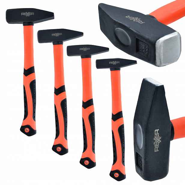 Sada Zámečnických Kladiv 4 Kusy 300-2000 G Násada Ze Skleněných Vláken