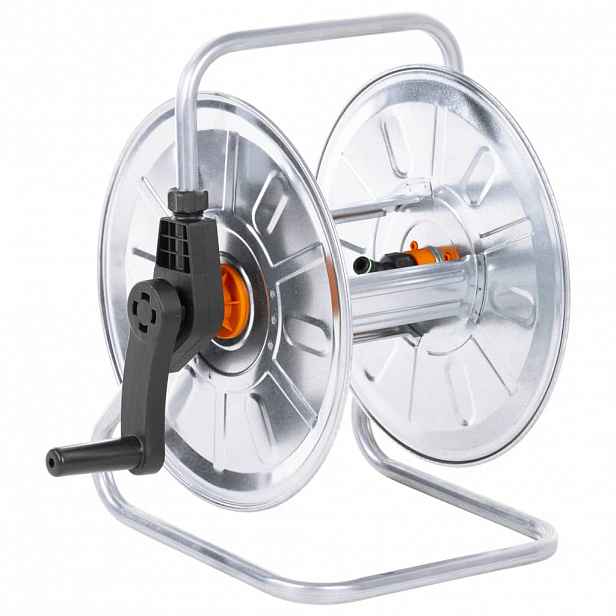 vidaXL Nástěnný hadicový naviják pro 50 m 1/2" hadice ocel