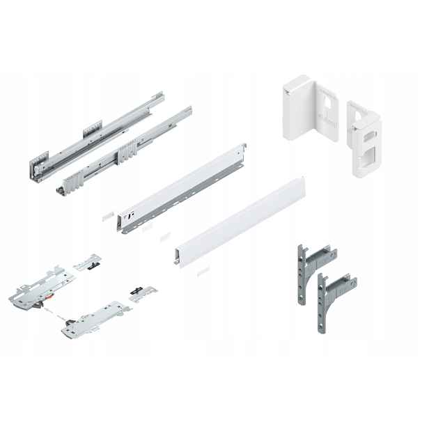 Blum Šuplík 550 Zásuvka Low N Tip-On Bílá 40kg