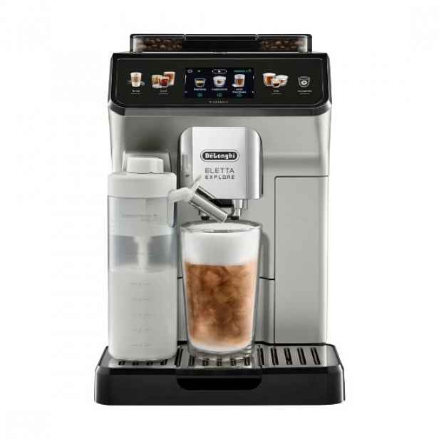 Automatický kávovar, 1450 W, "Eletta Explore", stříbrná - DeLonghi