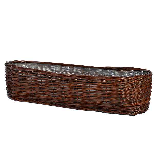 Květináč s proutěným obalem Korytko Wiklina 82 cm