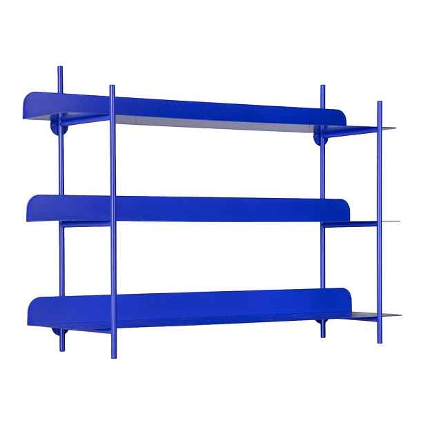 Modrá patrová kovová police 60 cm Cool Retro – PT LIVING
