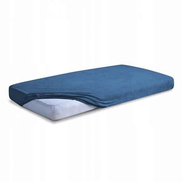Prostěradlo Jersey s gumou 150/160x190/200 Premium Odstíny modré