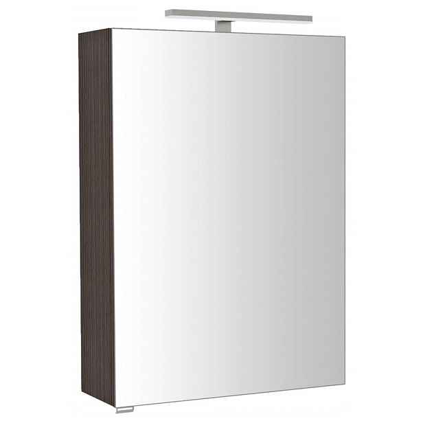 Sapho Riwa - Zrcadlová skříňka s LED osvětlením 50x70x17 cm, borovice rustik RIW050-0016