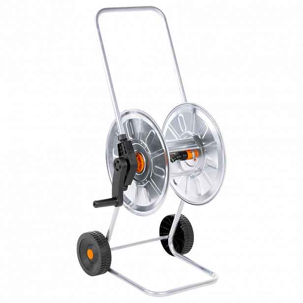 vidaXL Vozík s hadicovým navijákem pro 50 m 1/2" nebo 35 m 3/4" ocel