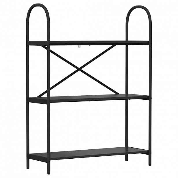 vidaXL Knihovna 3 úrovní 80 x 30 x 109 cm Kompozitní dřevo Černý dub
