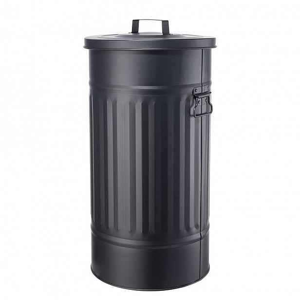 Butlers ZINC Odpadkový koš "Oskar" 40 l - černá
