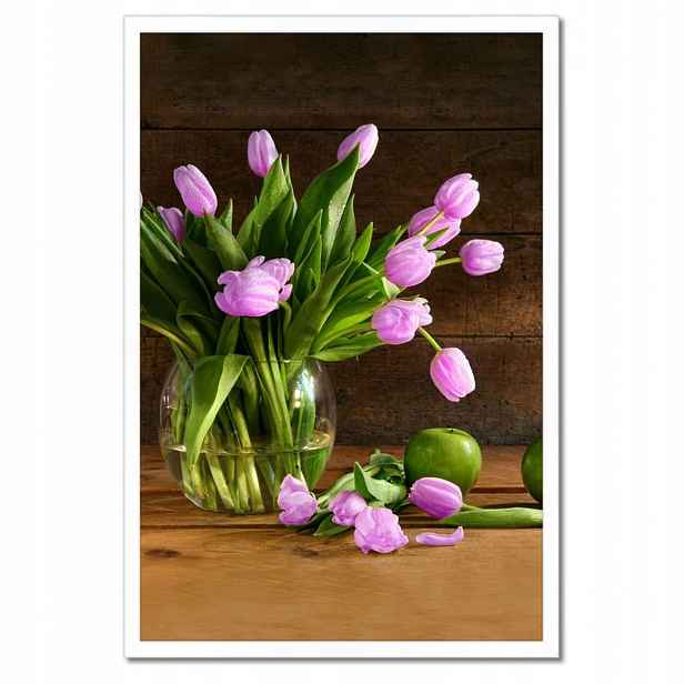 Plakáty v rámu 40x60 Fialové tulipány