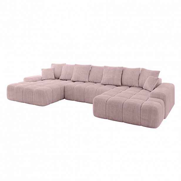 ALTDECOR SEDACÍ SOUPRAVA ENSI-U – 353 × 164 × 69 cm růžová