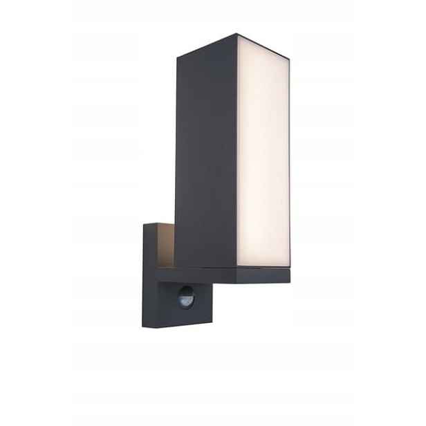 Fasádní lampa Lutec Cuba Led 13W IP54 antracit senzor pohybu