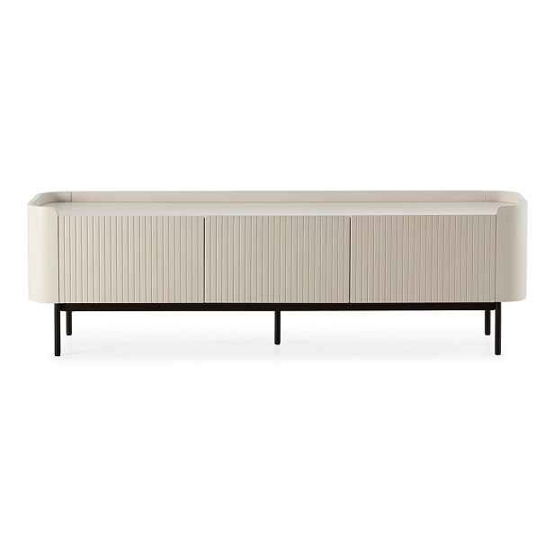 Krémový TV stolek 180x55x40 cm Willa – MOME