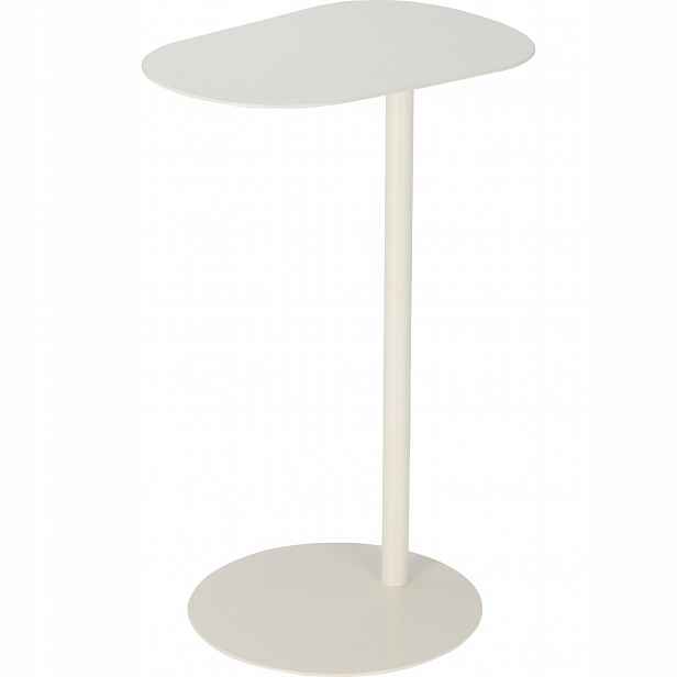 Odkládací Stolek Kovový Bílý Loft 35 X 25 X 53 CM K Pohovce, Moderní