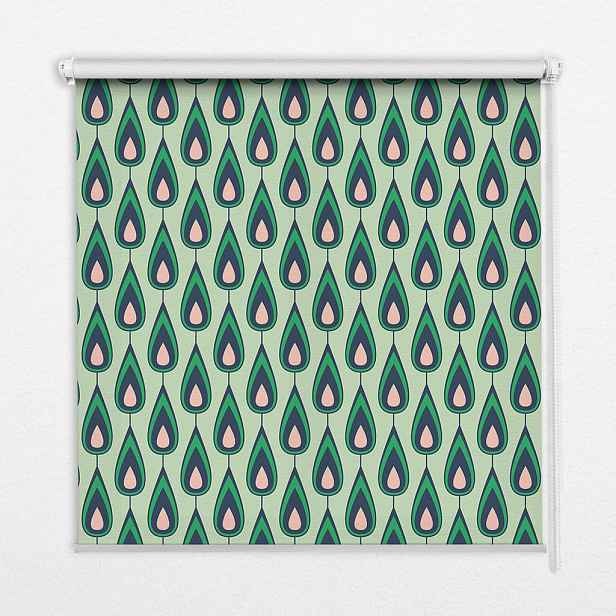 TULUP VNITŘNÍ roleta - okenní roleta - roleta - 60x140 cm - Kreslené avokádo