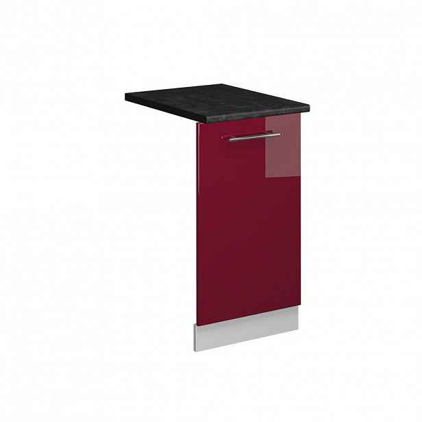 Vicco ČELNÍ PANEL MYČKY Fame-Line Bordó červená vysoký lesk 45 cm , PD Antracit
