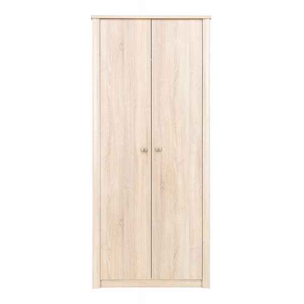 Dvoudveřová šatní skříň 90 cm FRIDLEY - dub sonoma