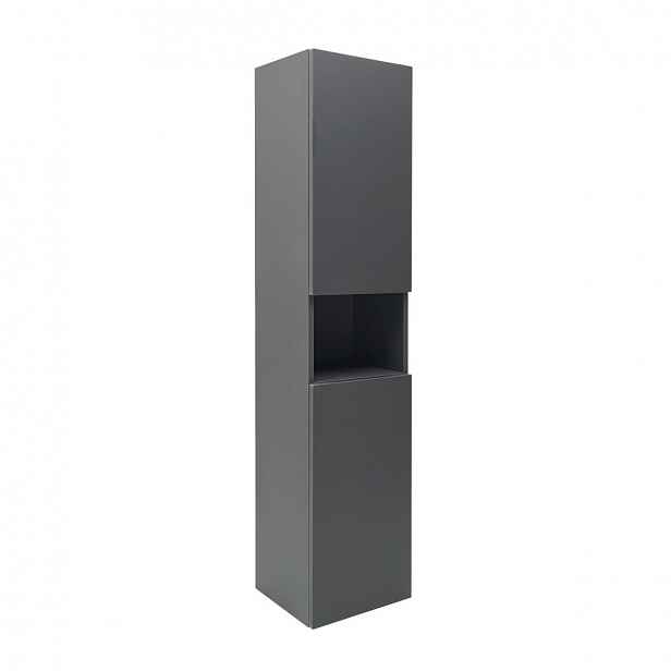 Koupelnová skříňka vysoká SAT Feel 36x165x32 cm antracit mat SATFEELV36ANT