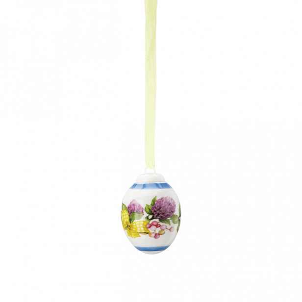 Rosenthal Velikonoční porcelánová závěsná dekorace mini vajíčko "Jetel", Ø 3,4 cm 02254-723588-27956