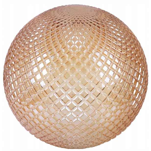 Skleněné Stínítko Pro Závěsnou Stropní Lampu Cannes Medová Koule 25 CM Křišťál