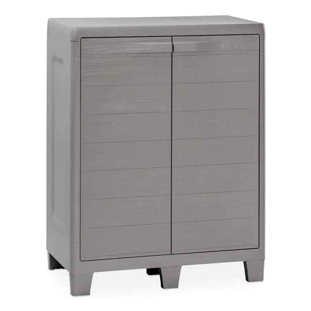 TOOMAX Skříňka WOODYS LOW XL - světle šedá