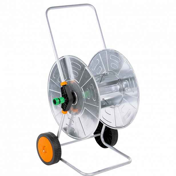 vidaXL Vozík s hadicovým navijákem pro 110 m 1/2" nebo 80 m 3/4" ocel