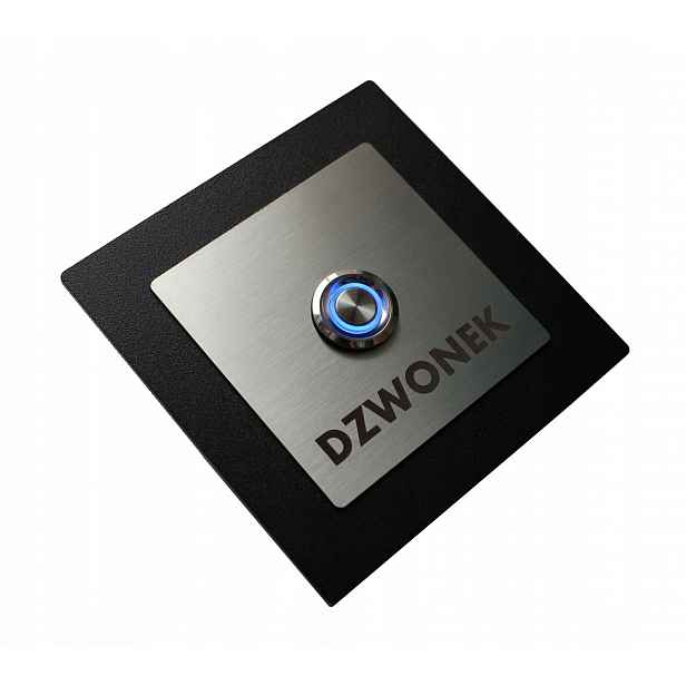 Tlačítko zvonku domofonu Kovové Led 9/12/24/230V 10x10 Inox nerezové