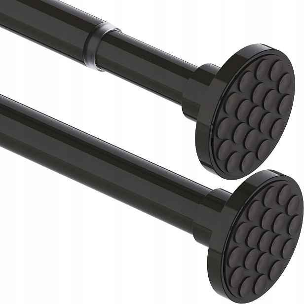 Aiitomg sprchová tyč 85-220 cm 32 mm černá