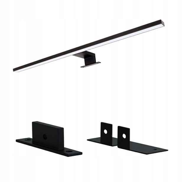 Led Koupelnové Svítidlo 15W Nad Zrcadlo/skříňku Do Koupelny 3V1 Černá 90 cm