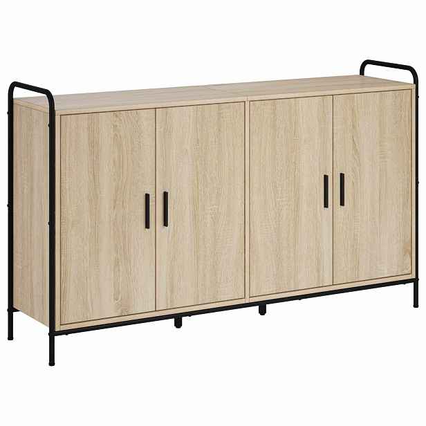 vidaXL Servírovací skříň Dub sonoma 97 x 33 x 81 cm Kompozitní dřevo