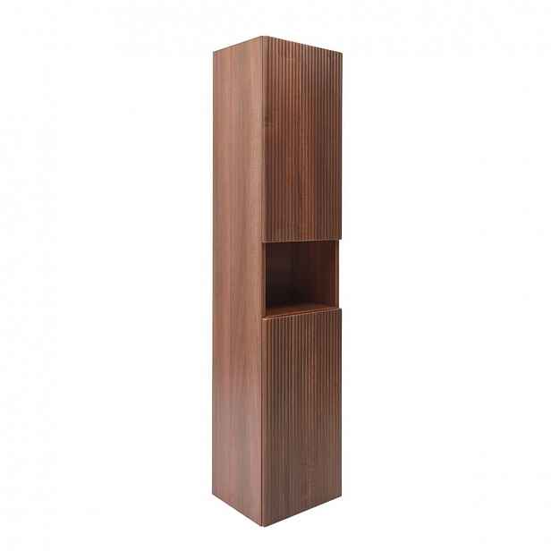 Koupelnová skříňka vysoká SAT Evolution 36x165x32 cm ořech Aida mat SATEVOV36NA