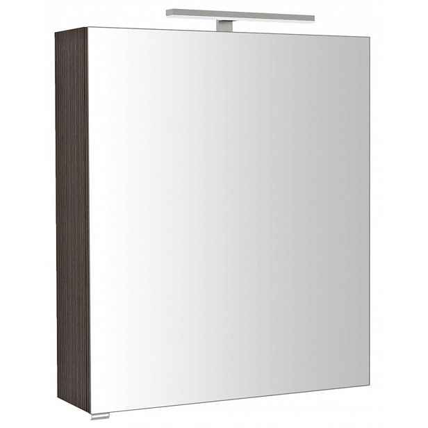 Sapho Riwa - Zrcadlová skříňka s LED osvětlením 60x70x17 cm, borovice rustik RIW060-0016