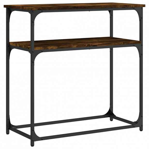 vidaXL Konzolový stolek kouřový dub 75 x 35,5 x 75 cm kompozitní dřevo