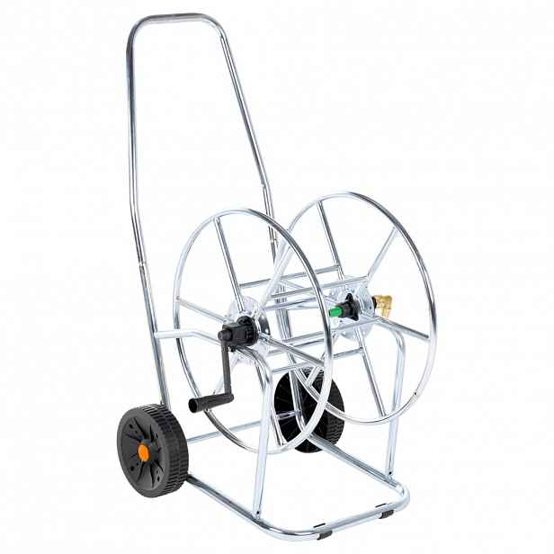 vidaXL Vozík s hadicovým navijákem pro 80 m 3/4" hadice ocel