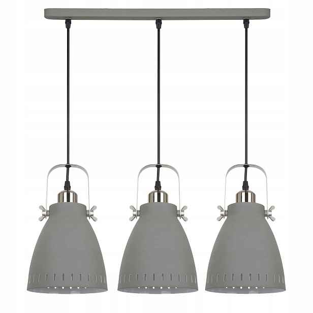 Závěsná lampa Italux Franklin industriální šedá