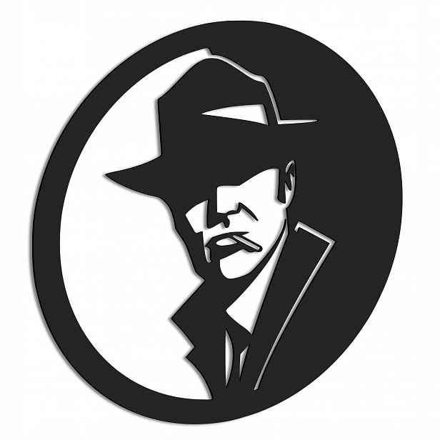 Dřevěný obraz Mafia Nástěnná Dekorace 3D obraz