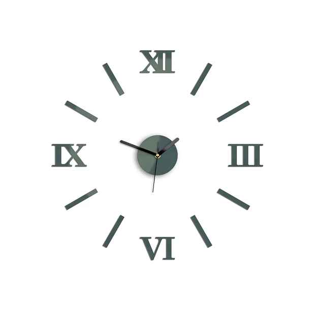 ModernClock Nástěnné samolepící hodiny Numero 49 cm šedé