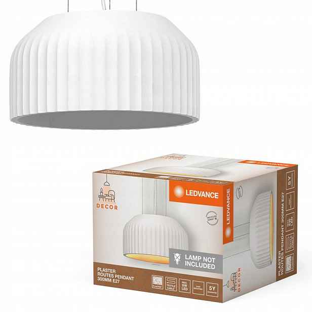 Závěsné Stropní Svítidlo Dekorativní E27 Převis Bílý Decor Ledvance