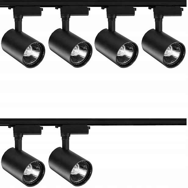 6 X Kolejnicový Reflektor Led Reflektorový Systém Kolejnicového Osvětlení Kolejnice