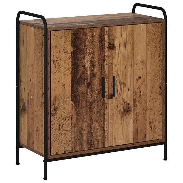 vidaXL Servírovací skříň Staré dřevo 97 x 33 x 81 cm Kompozitní dřevo