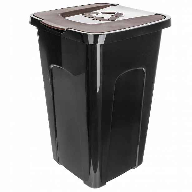 Koš Na Tříděný Odpad Bio Odpad Nádoba 50L Odpadkový Koš